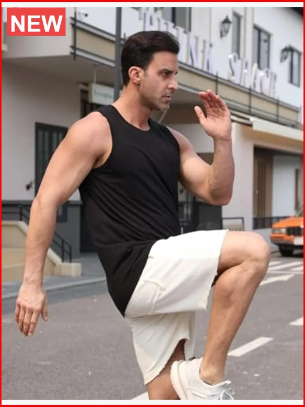 3 Pack Men's Moisture Wicking Sleeveless Athletic Tank Tops